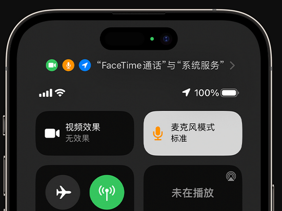 靖宇苹果授权维修网点分享iPhone在通话时让你的声音更清晰 